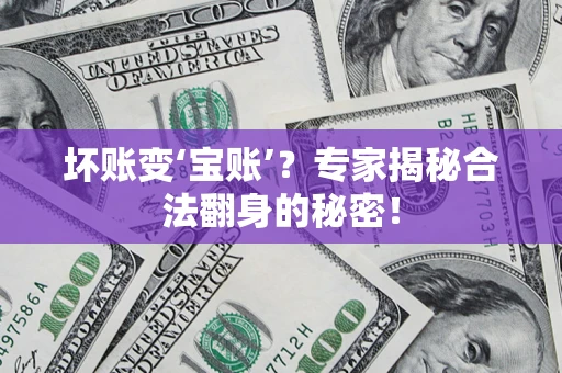 济南坏账变‘宝账’？专家揭秘合法翻身的秘密！