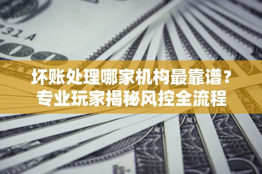 济南坏账处理哪家机构最靠谱？专业玩家揭秘风控全流程