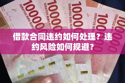 济南借款合同违约如何处理？违约风险如何规避？