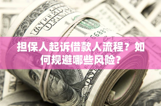 济南担保人起诉借款人流程？如何规避哪些风险？