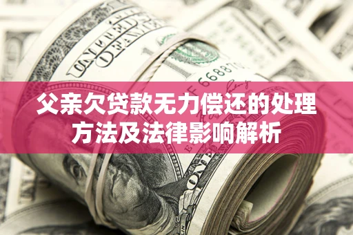 济南父亲欠贷款无力偿还的处理方法及法律影响解析