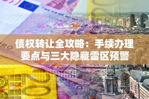 济南债权转让全攻略：手续办理要点与三大隐藏雷区预警